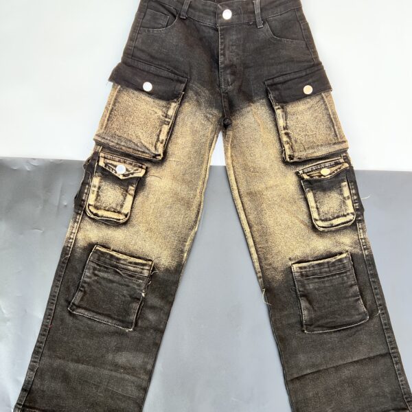 UNISEX TWO TONE JEANS